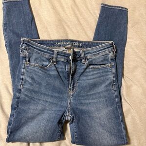 American Eagle Outfitters Women's Medium Blue Skinny Jeans